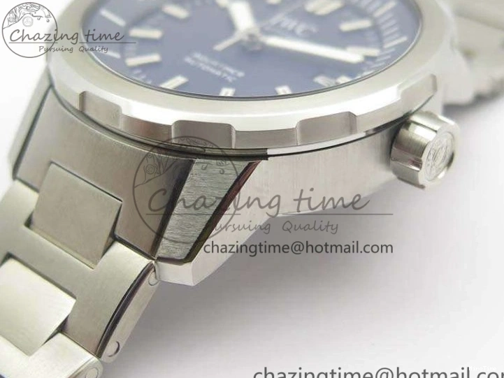 MIROTIME 0217 EasyMatch Aquatimer Automatic IW329004 V6F 1:1 Best Edition Blue Dial On SS Bracelet MIYOTA 7224